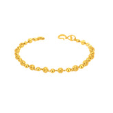 22K Yellow Gold Ball-Bead Bracelets measuring 7.25 inch length